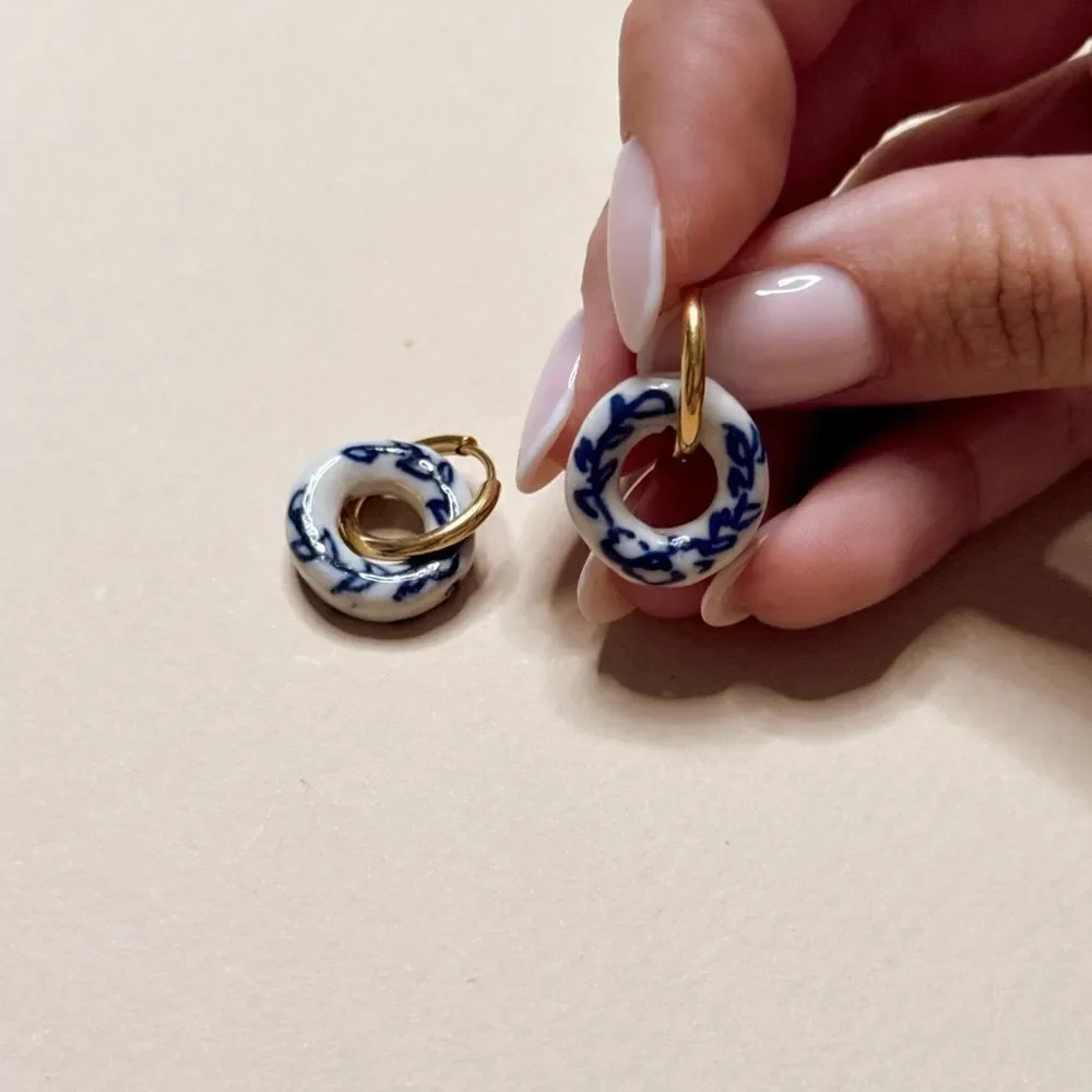 Vintage Hoop Earrings S954